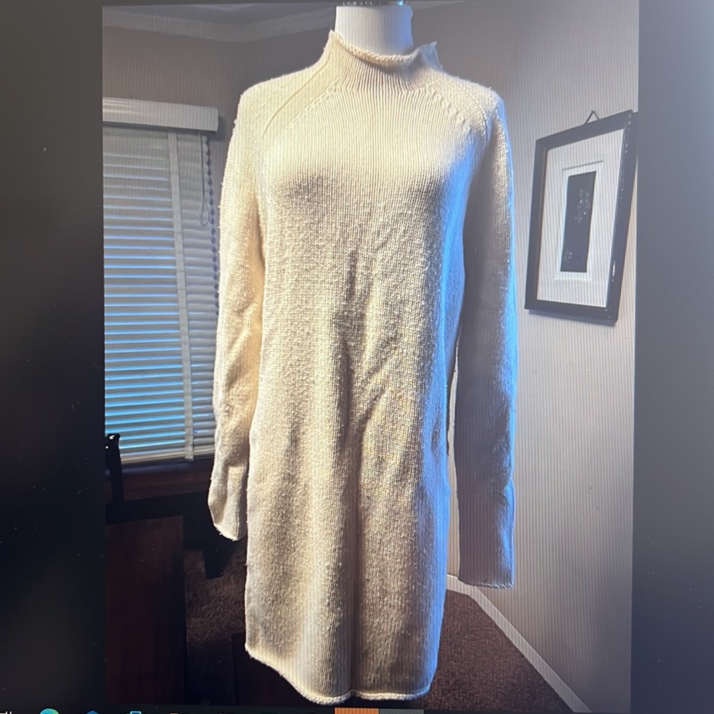 Brochu Walker Medium Cream Sweater Dress